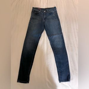 Red Engine Solar super skinny blue denim high rise. 27